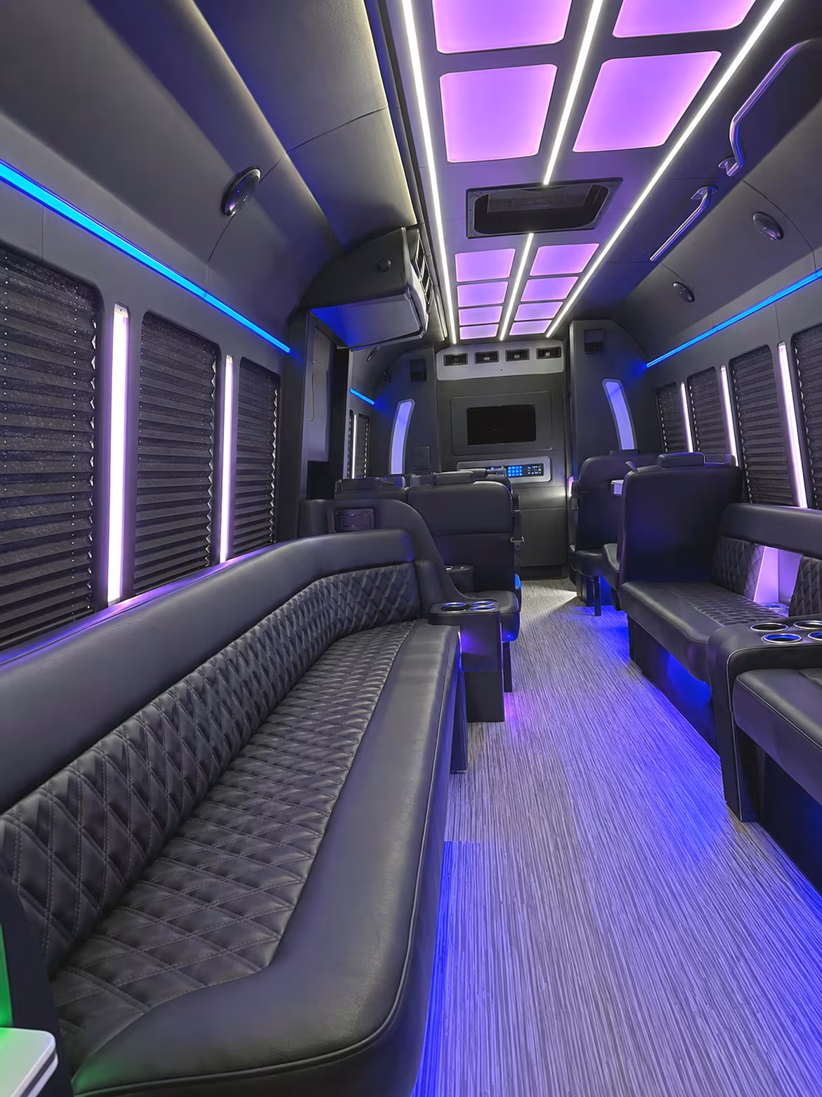 West Palm Beach Bachelor & Bachelorette Transportation party bus interior