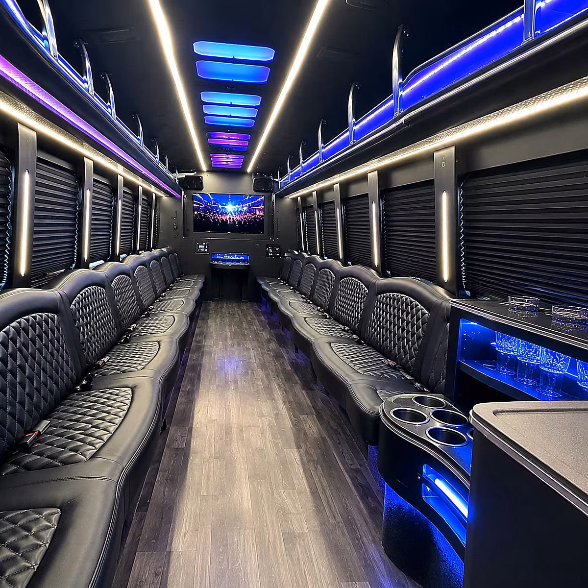 West Palm Beach Bachelor & Bachelorette Transportation onboard seating