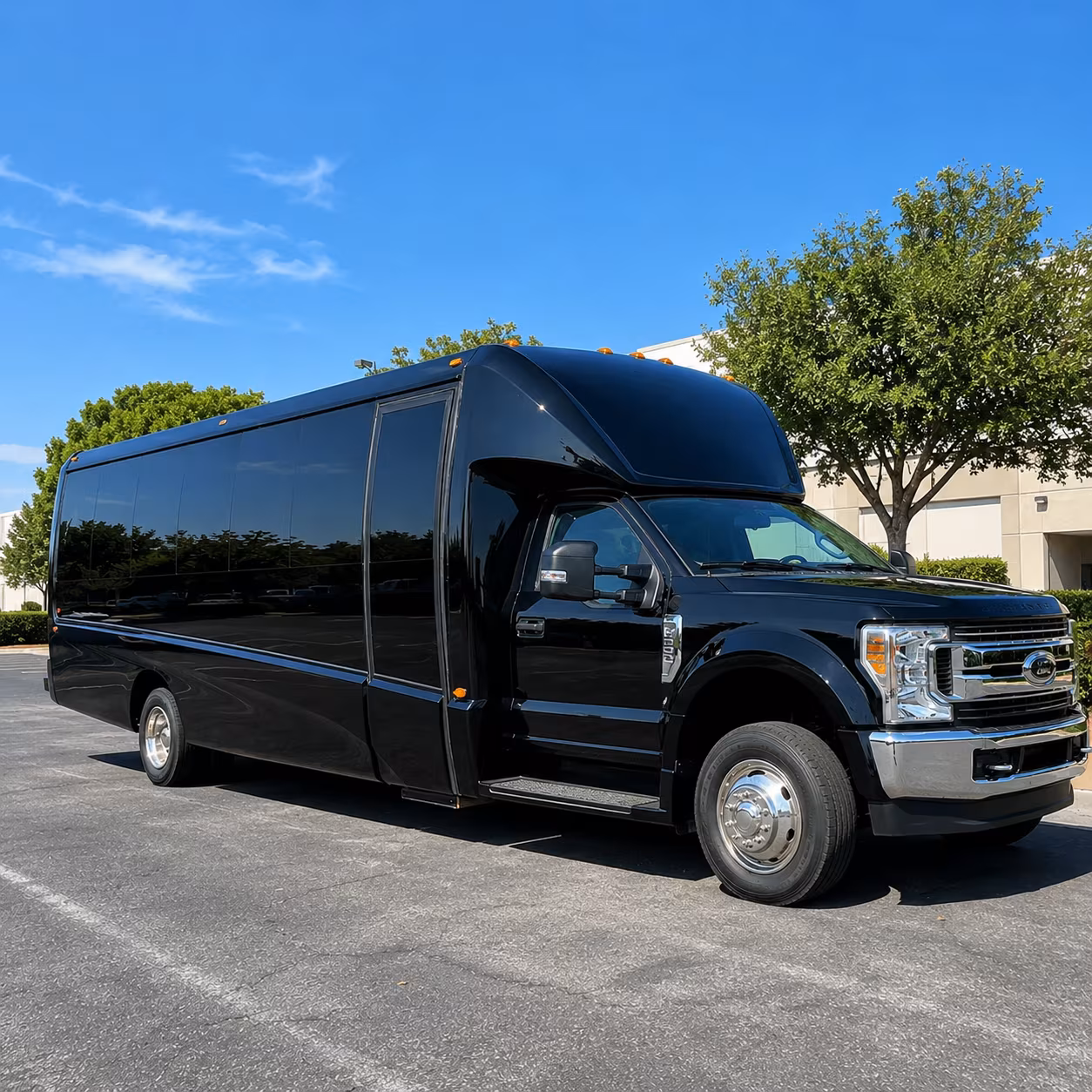 West Palm Beach Corporate Transportation party bus exterior