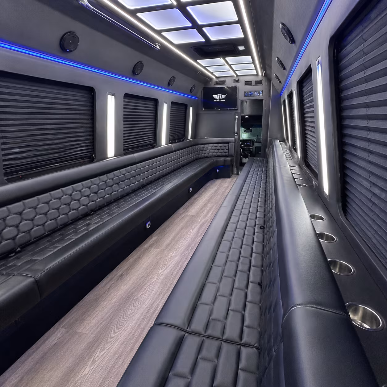 West Palm Beach Private Event Transportation party bus exterior