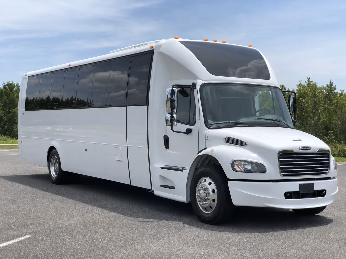West Palm Beach Private Event Transportation party bus exterior