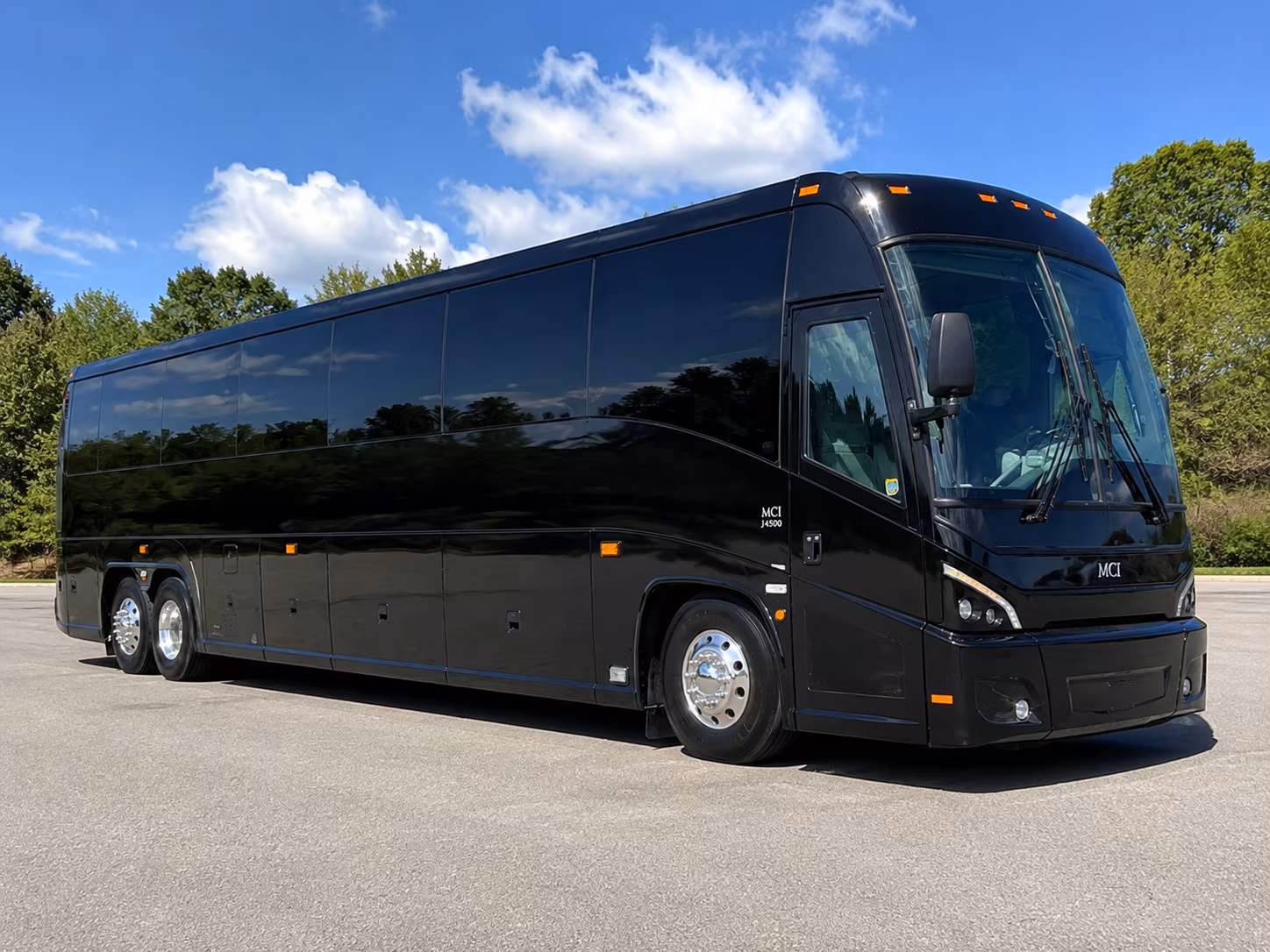 West Palm Beach School Event Transportation party bus exterior