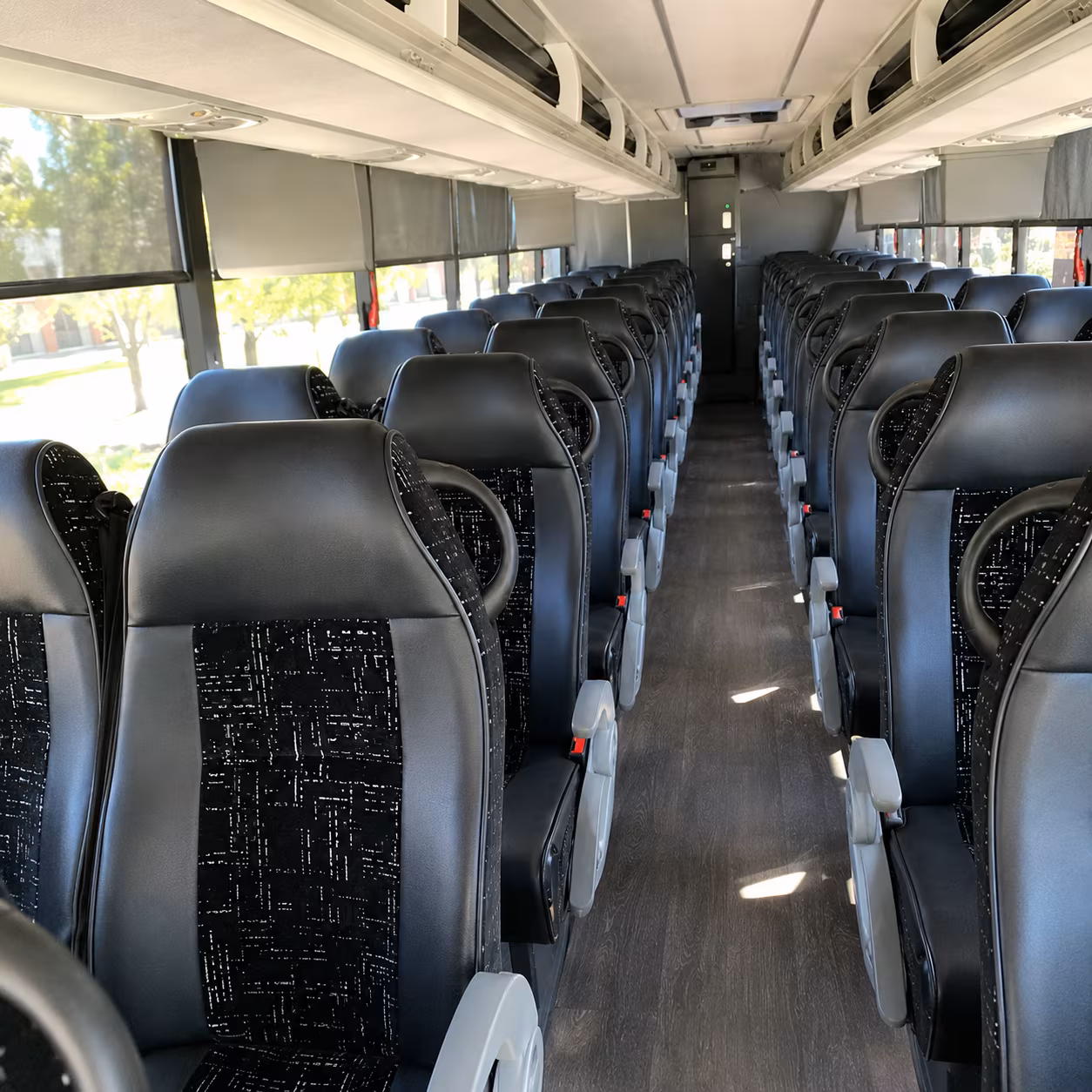 West Palm Beach School Event Transportation party bus exterior