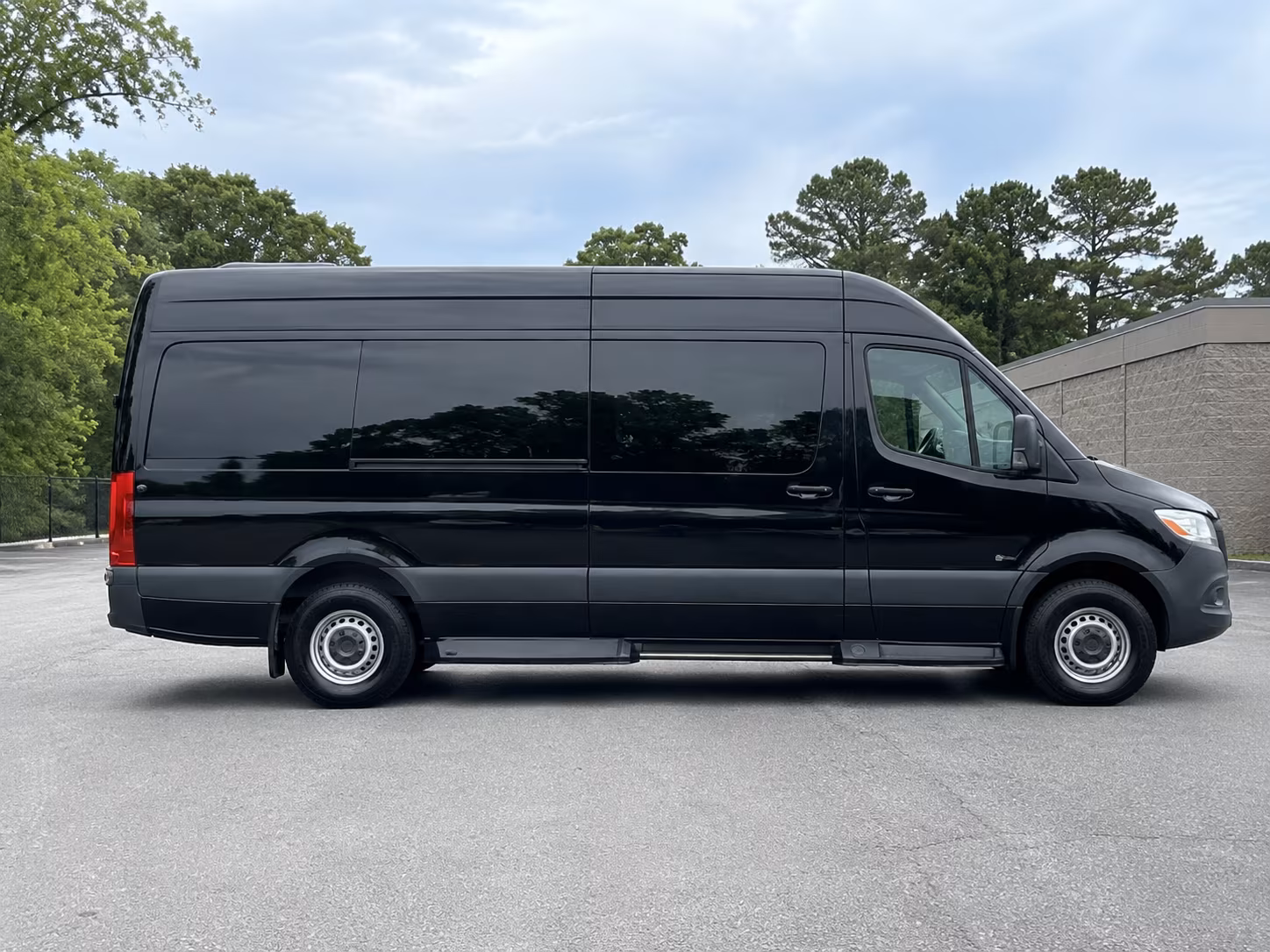 West Palm Beach School Event Transportation party bus exterior