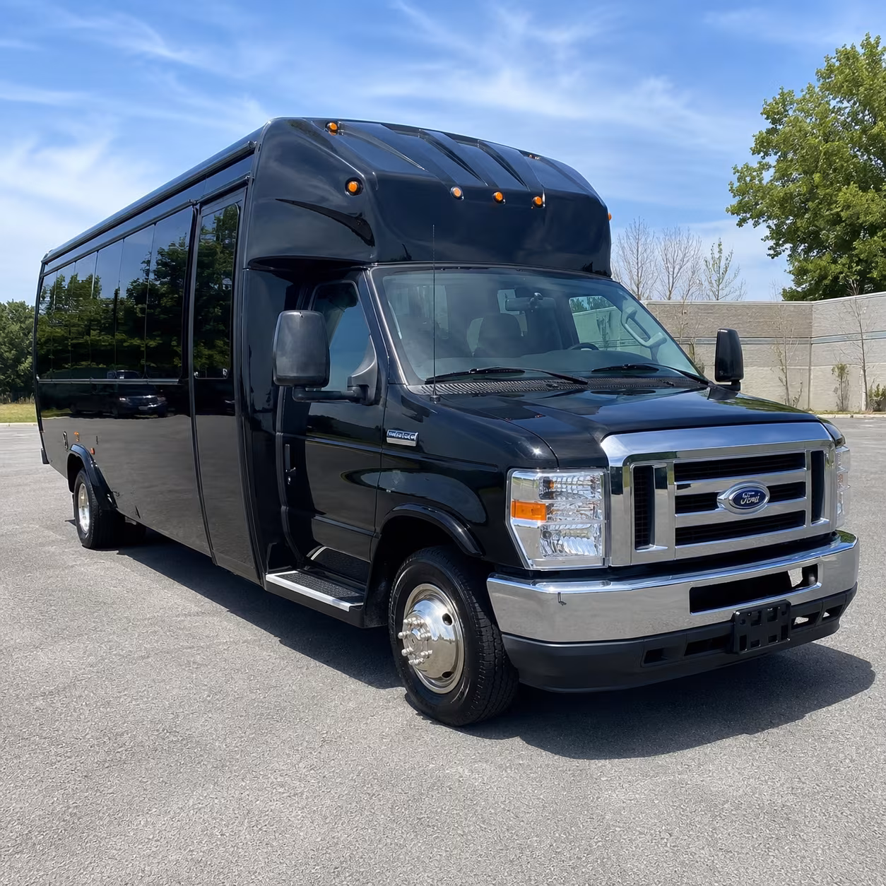 West Palm Beach Sporting Event Transportation party bus exterior