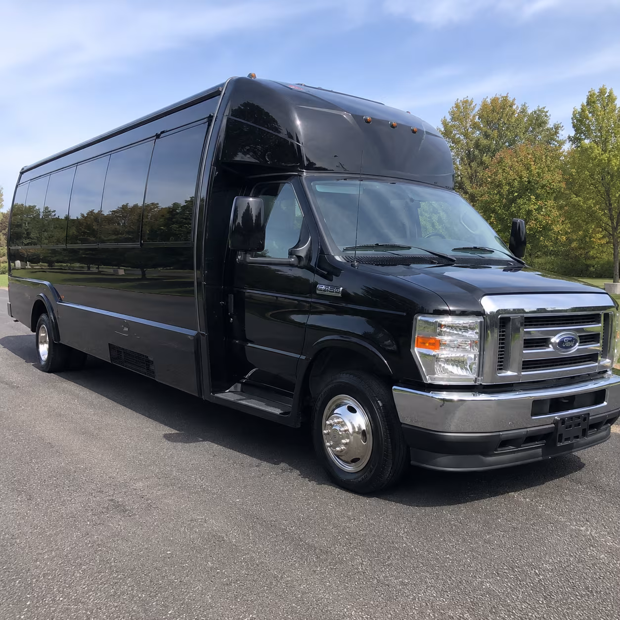 West Palm Beach Sporting Event Transportation party bus exterior