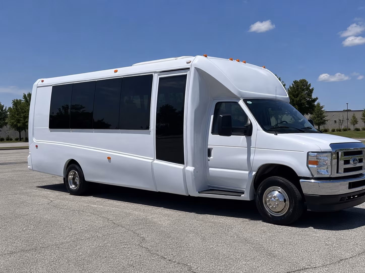 West Palm Beach Wedding Transportation party bus exterior